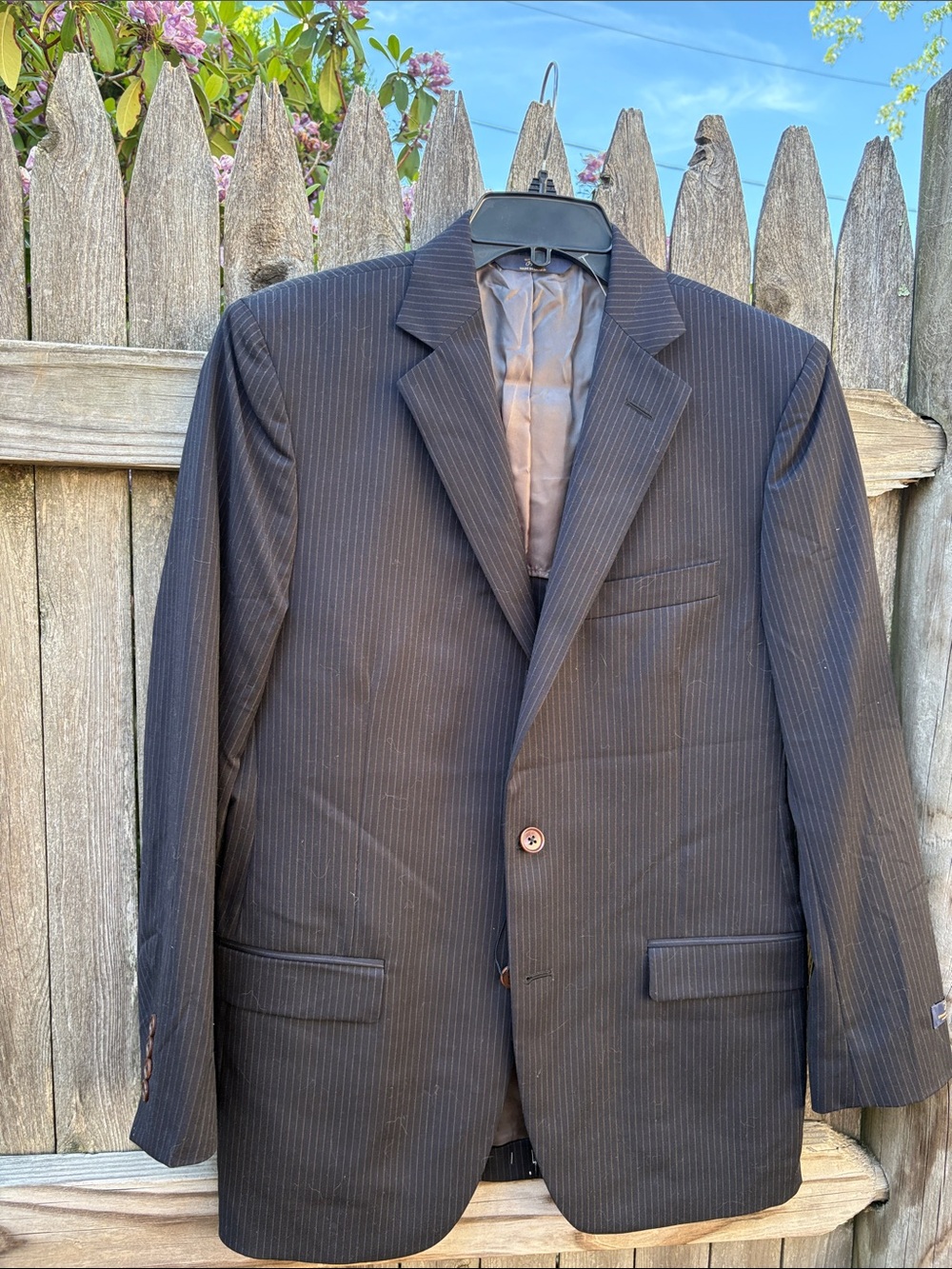 Brooks Brothers 40S navy pinstriped blazer. NWOT!!